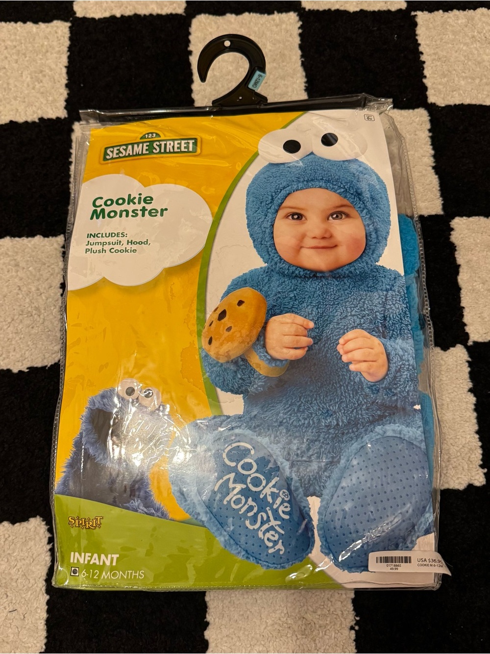 Infant Cookie Monster Halloween Costume 18-24 months